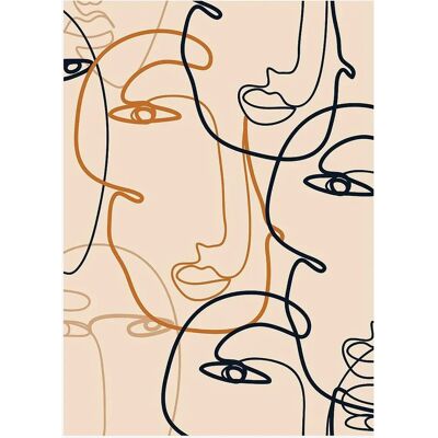 Malerifabrikken Plakat Abstrakte Linjer 1 - Beige - 30X40 - Plakat Malerifabrikken Plakat Abstrakte Linjer 1 - Beige - 30X40 - Plakat