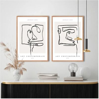 Malerifabrikken Plakat - Beige - Art Contemporain 1 - 50X70 Malerifabrikken Plakat - Beige - Art Contemporain 1 - 50X70
