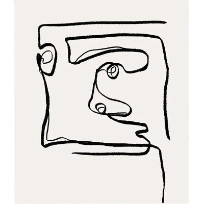 Malerifabrikken Plakat Art Contemporain 2 - Beige - 30X40 - Plakat Malerifabrikken Plakat Art Contemporain 2 - Beige - 30X40 - Plakat