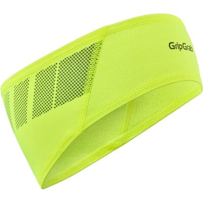 GripGrab Bandeau d'Hiver Thermo Hi-Vis Coupe-Vent - Jaune - M GripGrab Bandeau d'Hiver Thermo Hi-Vis Coupe-Vent - Jaune - M