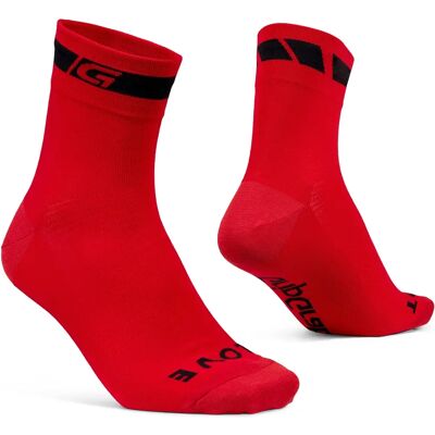 Chaussettes GripGrab Classiques à Coupe Régulière - Rouge - Chaussettes d'Été pour Cyclisme Chaussettes GripGrab Classiques à Coupe Régulière - Rouge - Chaussettes d'Été pour Cyclisme