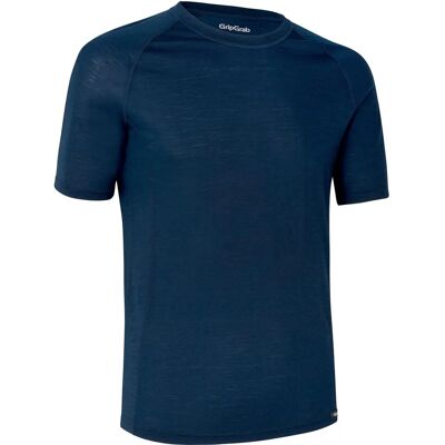 GripGrab Merino Polyfibre Camiseta Interior Corta - Azul - S - Base Layer GripGrab Merino Polyfibre Camiseta Interior Corta - Azul - S - Base Layer