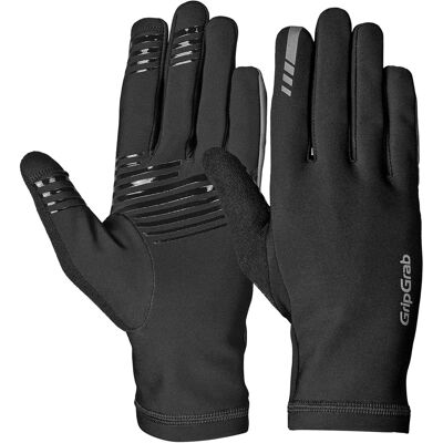 GripGrab Black Insulator 2 Gloves - Spring-Autumn Cycling Wear GripGrab Black Insulator 2 Gloves - Spring-Autumn Cycling Wear