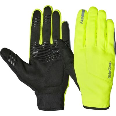 GripGrab Hurricane 2 Hi Vis Windproof Lente-Herfstoppers - Geel XL GripGrab Hurricane 2 Hi Vis Windproof Lente-Herfstoppers - Geel XL