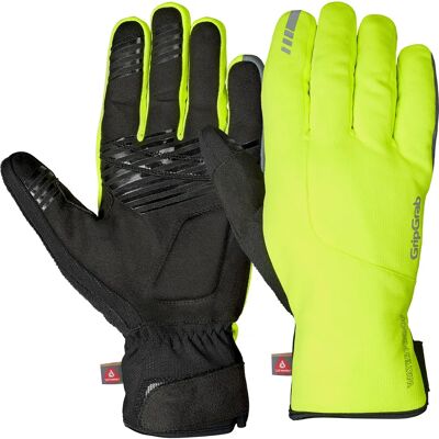 Gants d'hiver imperméables GripGrab Polaris 2 - Jaune Hi-Viz - XL Gants d'hiver imperméables GripGrab Polaris 2 - Jaune Hi-Viz - XL