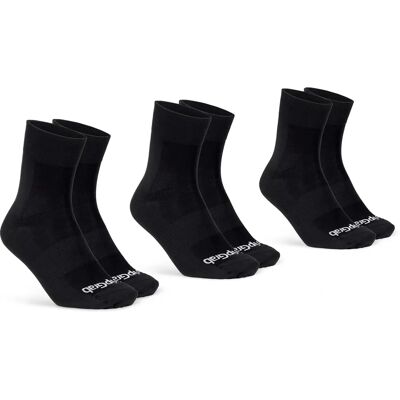 Chaussettes d'été GripGrab SL 3 Pack - Noir - Chaussettes Chaussettes d'été GripGrab SL 3 Pack - Noir - Chaussettes