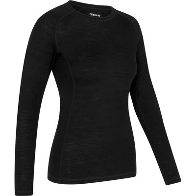 Gripgrab - Merino Long-Sleeve Base Layer - XS - Svart - Base Layer Gripgrab - Merino Long-Sleeve Base Layer - XS - Svart - Base Layer