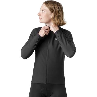 GripGrab Damen Thermo - Fahrradtrikot Thermo - Lange Ärmer - Schwarz - Größe XL GripGrab Damen Thermo - Fahrradtrikot Thermo - Lange Ärmer - Schwarz - Größe XL