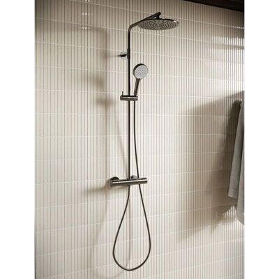 Damixa Silhouet Thermostat Duschsystem - Graphit PVD Damixa Silhouet Thermostat Duschsystem - Graphit PVD