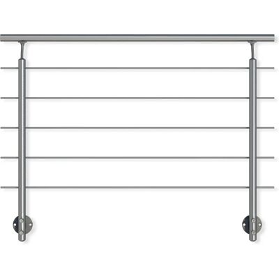 DOLLE Aluminium Balustrade Prova - 150cm, Rund, Innen & Außen DOLLE Aluminium Balustrade Prova - 150cm, Rund, Innen & Außen
