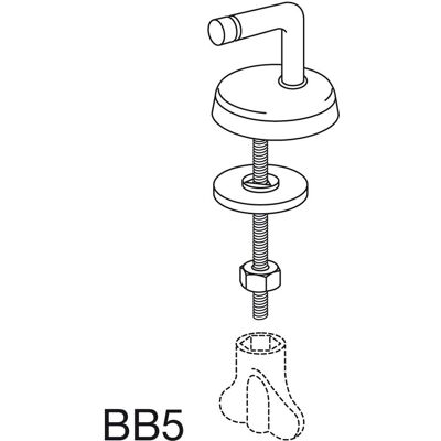 Pressalit Universeel Scharnier BB5 - WC-zit Pinocchio - Roestvrij staal Pressalit Universeel Scharnier BB5 - WC-zit Pinocchio - Roestvrij staal