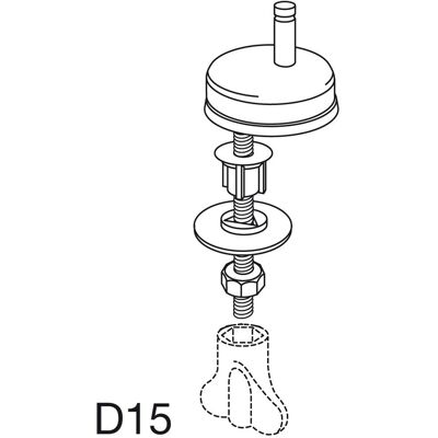 Pressalit D15999 universele roestvrijstalen WC zitting scharnier Pressalit D15999 universele roestvrijstalen WC zitting scharnier