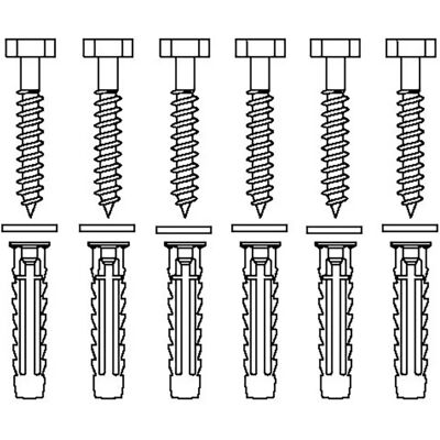 Pressalit Care V8608 Bevestigingsmateriaal Set - Massief metselwerk Pressalit Care V8608 Bevestigingsmateriaal Set - Massief metselwerk