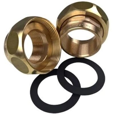 Grundfos Messing Rohrverschraubungssatz - 1/4" x 3/4" - Zubehör für Umwälzpumpen Grundfos Messing Rohrverschraubungssatz - 1/4" x 3/4" - Zubehör für Umwälzpumpen