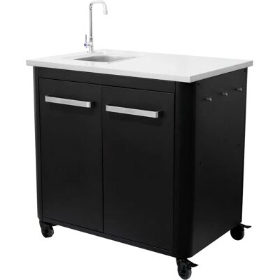 e-ville 90 cm Außengrillküche mit Spüle und Wasserhahn e-ville 90 cm Außengrillküche mit Spüle und Wasserhahn