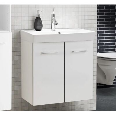 Dansani Mido badeværelsessæt med vask og skab - 62 cm Dansani Mido badeværelsessæt med vask og skab - 62 cm