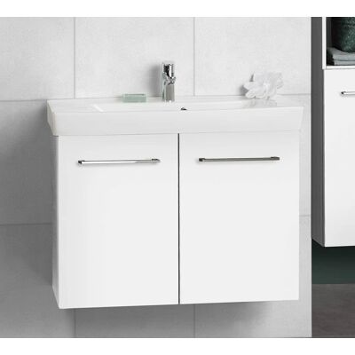 Dansani Mido Badezimmer-Set mit Waschtisch und Türen-Unterschrank - 82 cm Dansani Mido Badezimmer-Set mit Waschtisch und Türen-Unterschrank - 82 cm