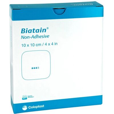 Coloplast Biatain Schaumverband 10x10cm nicht haftend - Wundverband Coloplast Biatain Schaumverband 10x10cm nicht haftend - Wundverband