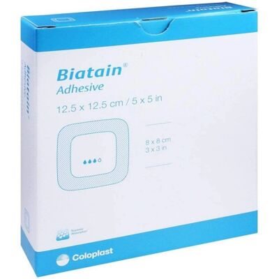 Coloplast GmbH Biatain Schaumverband 12,5x12,5 cm selbst haftend 10 St Coloplast GmbH Biatain Schaumverband 12,5x12,5 cm selbst haftend 10 St