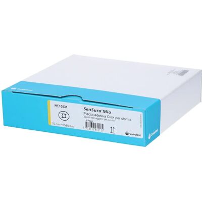 Componenti per stomia Coloplast - Flangia da 70 mm, taglio 10/65mm, 5 pezzi Componenti per stomia Coloplast - Flangia da 70 mm, taglio 10/65mm, 5 pezzi