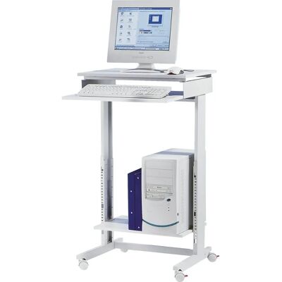 Scrivania per Computer Regolabile - Grigio Chiaro RAL 7035 Scrivania per Computer Regolabile - Grigio Chiaro RAL 7035