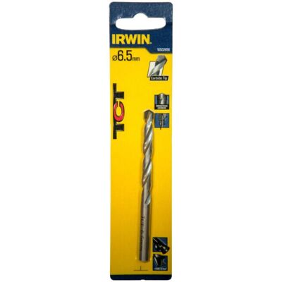 Irwin HSS TCT Tip Drill Bit - 6.5mm - Precision Metal Drill Irwin HSS TCT Tip Drill Bit - 6.5mm - Precision Metal Drill