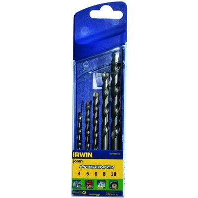 Irwin Bohrer-Set - 5-teiliges Mauerwerksbohrer 4-10mm Irwin Bohrer-Set - 5-teiliges Mauerwerksbohrer 4-10mm