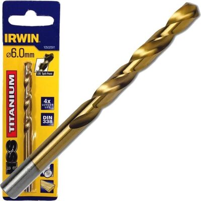 Irwin Titanium-Bohrer 3,2mm - Metalltyp Irwin Titanium-Bohrer 3,2mm - Metalltyp