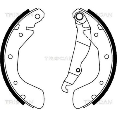 TRISCAN Bremsbacken 200 45 Opel mit Zubehör - Bremsbacken TRISCAN Bremsbacken 200 45 Opel mit Zubehör - Bremsbacken