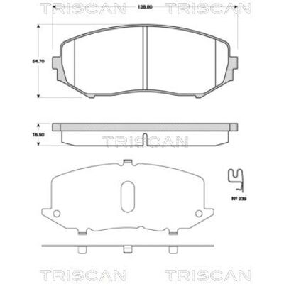 TRISCAN - 8110 69018 - SUZUKI Grand Vitara - Verschleißanzeige - Brake pads TRISCAN - 8110 69018 - SUZUKI Grand Vitara - Verschleißanzeige - Brake pads