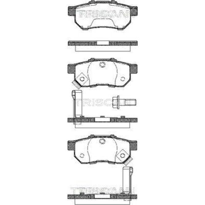 TRISCAN 8110 40003 Bremsbelagsatz hinten für Honda Civic/Jazz TRISCAN 8110 40003 Bremsbelagsatz hinten für Honda Civic/Jazz