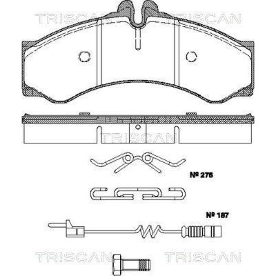 TRISCAN - 8110 23037 - vorne - Brake pads set TRISCAN - 8110 23037 - vorne - Brake pads set