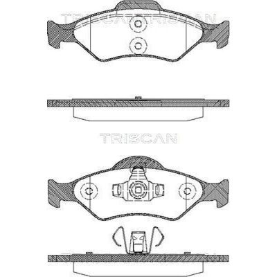 TRISCAN - 8110 16014 - Vorne - 19 mm - Bremsbeläge TRISCAN - 8110 16014 - Vorne - 19 mm - Bremsbeläge