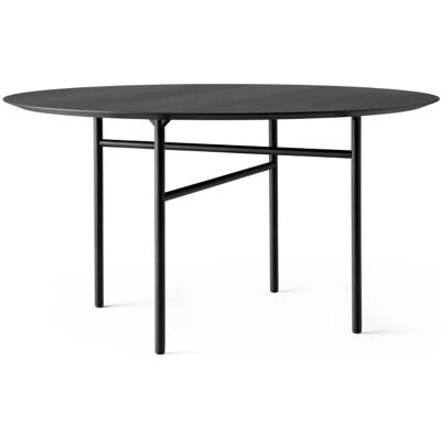 Audo Copenhagen Snaregade Rund Bord - Svart Stål / Svart Eik - 120cm Audo Copenhagen Snaregade Rund Bord - Svart Stål / Svart Eik - 120cm
