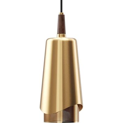 Audo Copenhagen Umanoff Suspension en laiton et noyer Audo Copenhagen Umanoff Suspension en laiton et noyer
