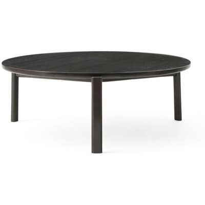 Table de salon Passage de Audo Copenhagen - Chêne foncé laqué - Ø90cm - Publicité Table de salon Passage de Audo Copenhagen - Chêne foncé laqué - Ø90cm - Publicité