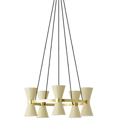 Audo Copenhagen Collector Taklampe - Crème - Midten av 1900-tallet - 5 Skjermer - Skandinavisk Modern Audo Copenhagen Collector Taklampe - Crème - Midten av 1900-tallet - 5 Skjermer - Skandinavisk Modern