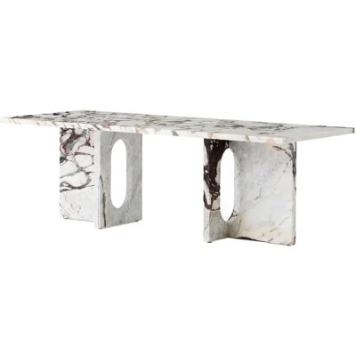 Audo Copenhagen - Androgyne Lounge Table - Calacatta Viola Marble - 120x45 cm - Lounge Table Audo Copenhagen - Androgyne Lounge Table - Calacatta Viola Marble - 120x45 cm - Lounge Table