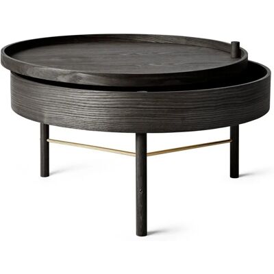 AUDO COPENHAGEN Table tournante - Frêne noir - Table basse moderne - Publicité AUDO COPENHAGEN Table tournante - Frêne noir - Table basse moderne - Publicité
