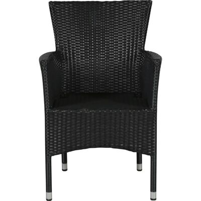 LIFE Outdoor Living Anholt Havestol - Metal/Polyrattan - Sort LIFE Outdoor Living Anholt Havestol - Metal/Polyrattan - Sort