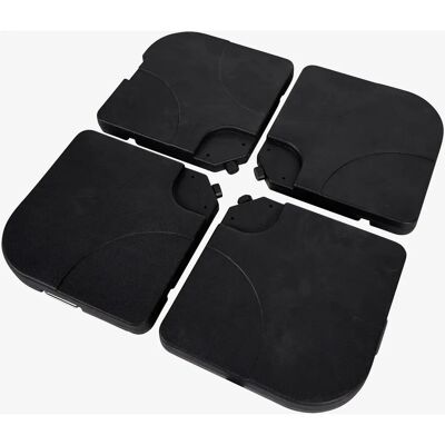 NORDFORM - Parasollfot - Sort - 4-Delt - Parasolbase NORDFORM - Parasollfot - Sort - 4-Delt - Parasolbase