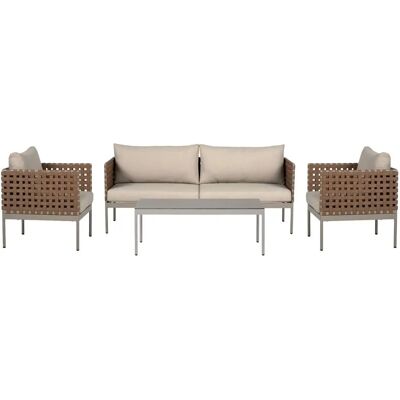 Schou - Dicte - Brun - 4pc - Outdoor furniture set Schou - Dicte - Brun - 4pc - Outdoor furniture set