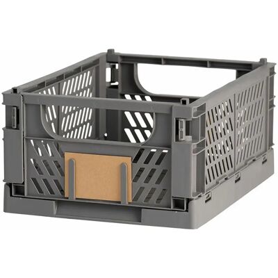 Bigbuy Home Set aus Stapelbaren Aufbewahrungsboxen - Dunkelgrau Bigbuy Home Set aus Stapelbaren Aufbewahrungsboxen - Dunkelgrau