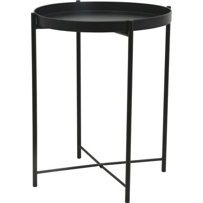 DAY Schwarzer runder Metalltisch - Beistell- oder Couchtisch DAY Schwarzer runder Metalltisch - Beistell- oder Couchtisch