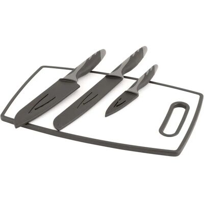 Zestaw noży Outwell Caldas - 3 sztuki z deską Zestaw noży Outwell Caldas - 3 sztuki z deską