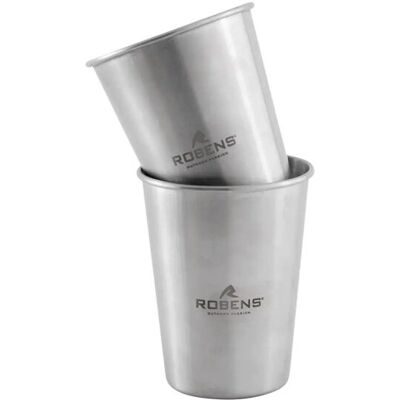 Robens - Sierra Steel Cup Set - 350 ml - sølv - Cup Set Robens - Sierra Steel Cup Set - 350 ml - sølv - Cup Set