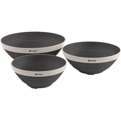 Set di ciotole pieghevoli Outwell Collaps Navy Night - Set da campeggio Set di ciotole pieghevoli Outwell Collaps Navy Night - Set da campeggio