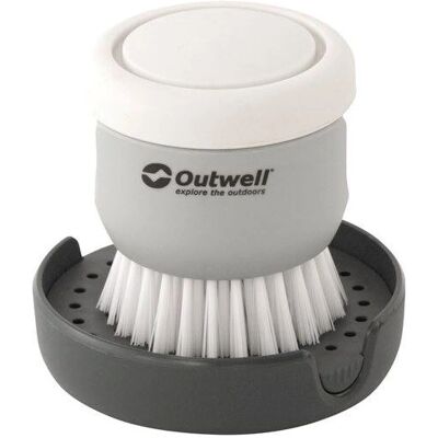 Outwell Kitson silikon campingborste med tvåldispenser Outwell Kitson silikon campingborste med tvåldispenser