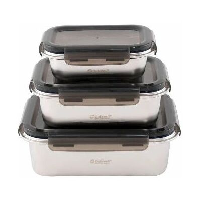 Outwell Camper Food Box Set - Edelstahl - Aufbewahrung Outwell Camper Food Box Set - Edelstahl - Aufbewahrung