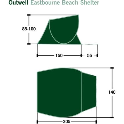 Outwell Eastbourne Strandly - Telt Outwell Eastbourne Strandly - Telt